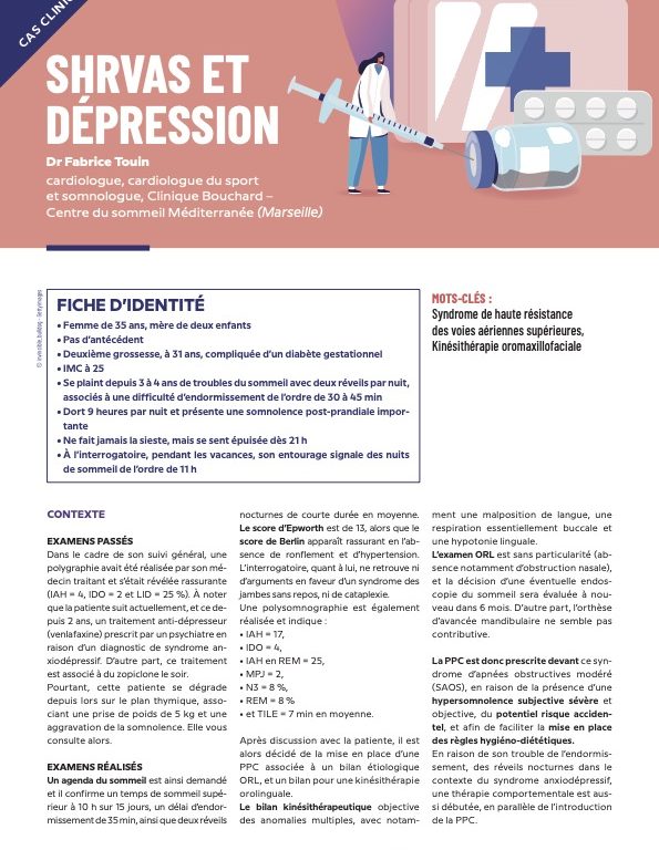 shrvas et depression. traitement des troubles du sommeil à marseille
