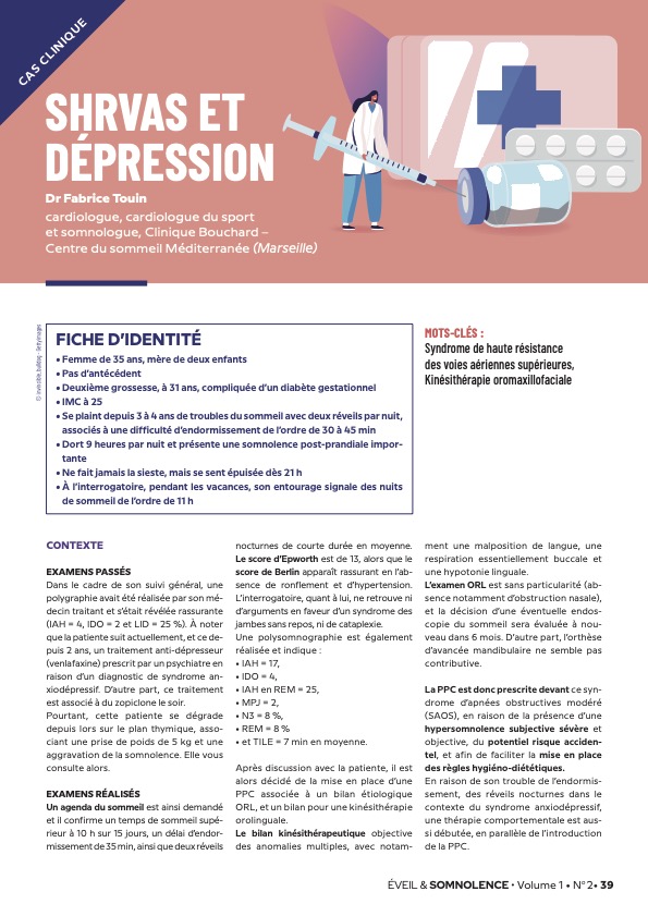 shrvas et depression. traitement des troubles du sommeil à marseille